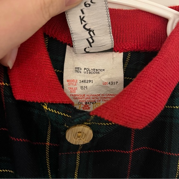 (4 for $20) Vintage Chuckles plaid jumpsuit - Picture 3 of 3